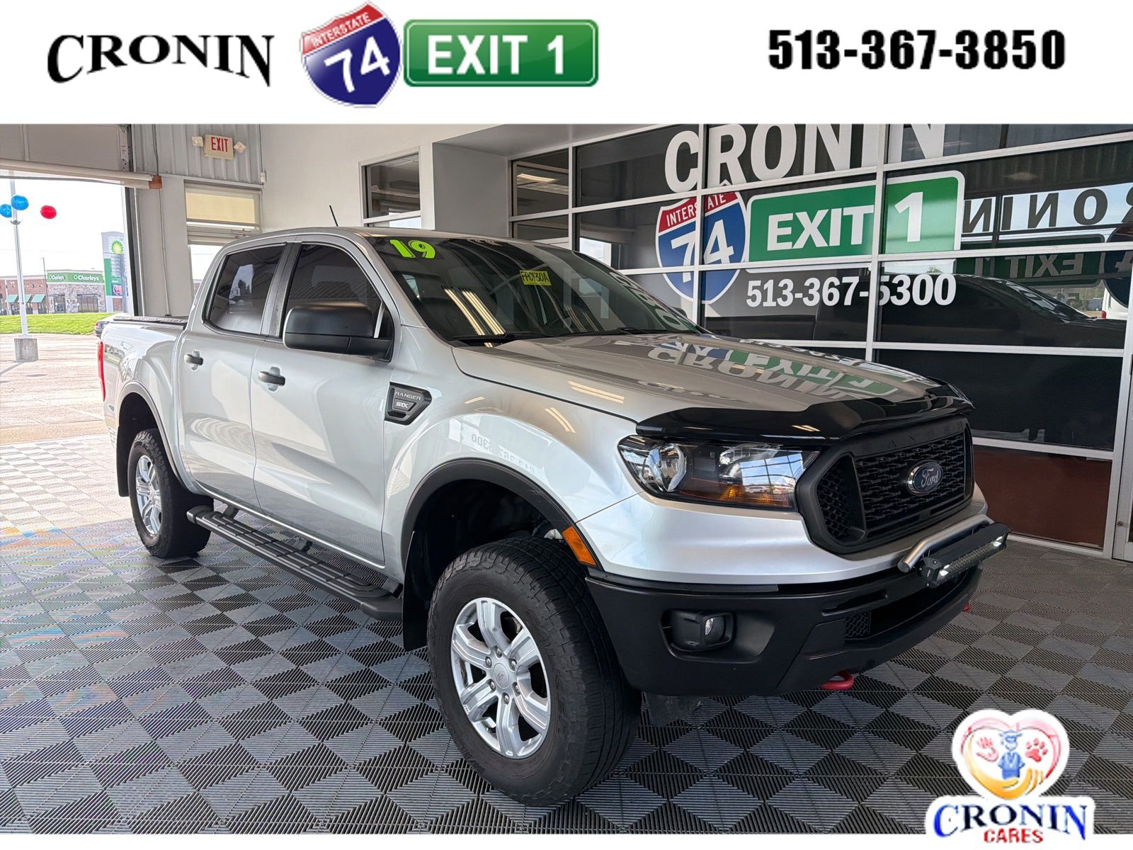 Ingot Silver 2019 Ford Ranger XL SuperCrew 4WD Pickup Truck Four-Wheel Drive Automatic