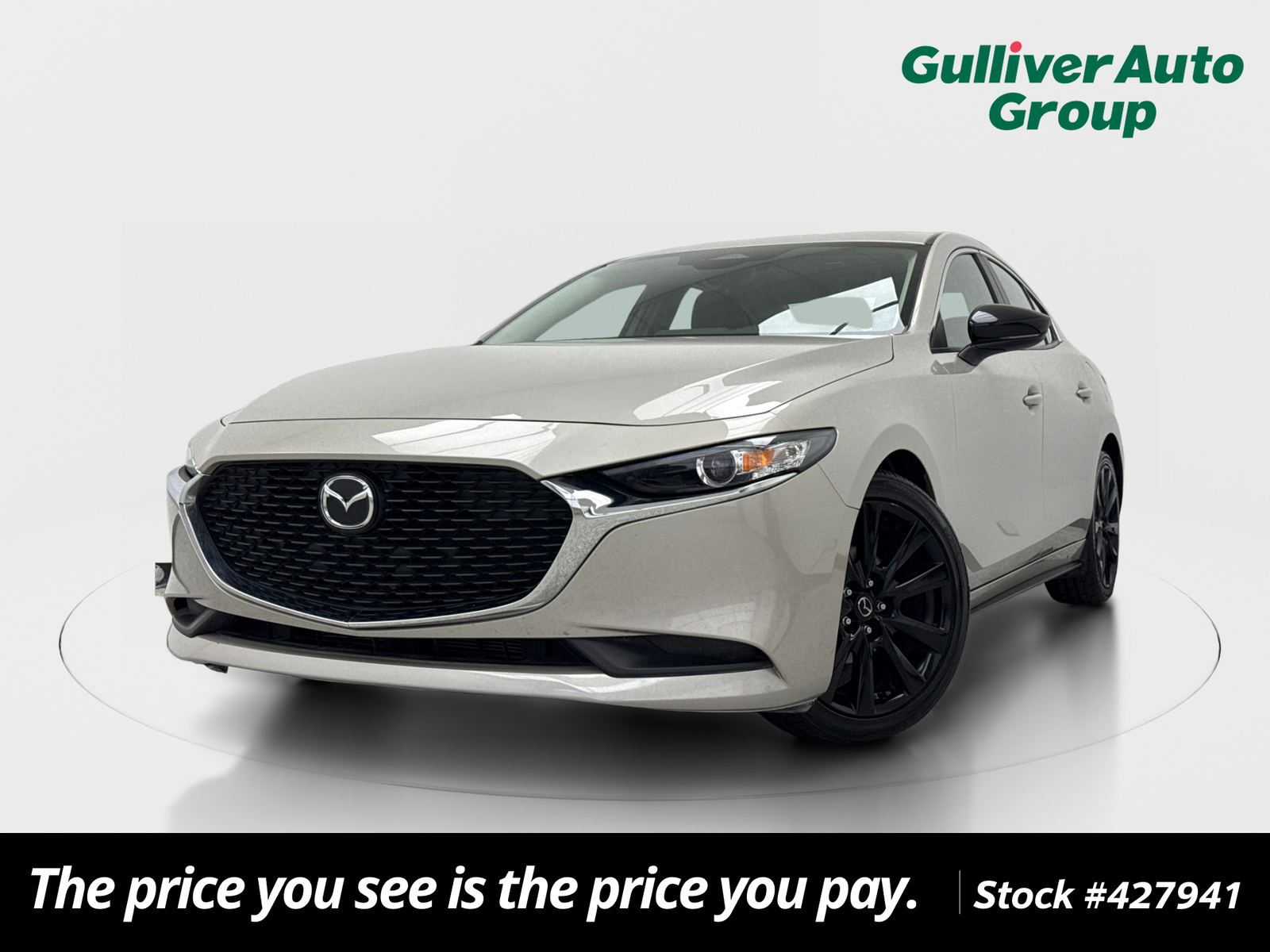 Gray (Platinum Quartz Metallic) 2024 Mazda MAZDA3 2.5 S Select Sport FWD Sedan Front-Wheel Drive 6-Speed Automatic