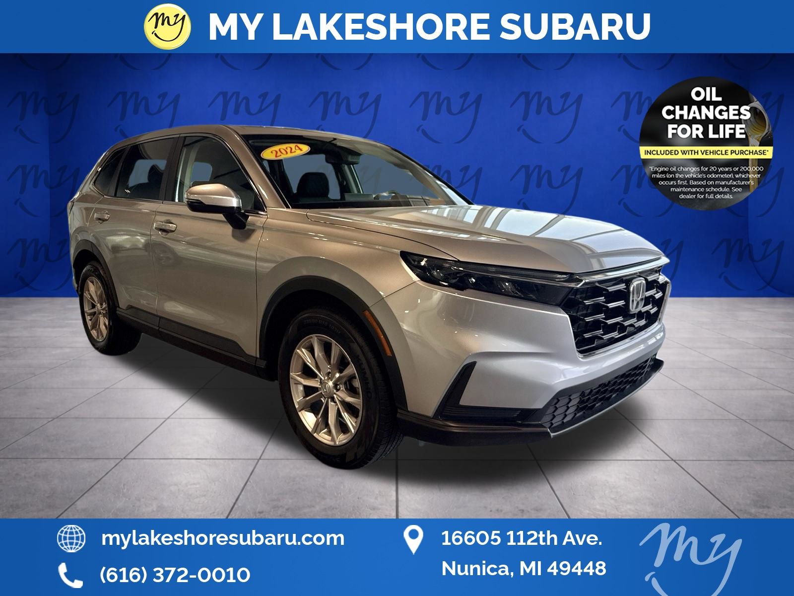 Lunar Silver Metallic 2024 Honda CR-V SUV / Crossover All-Wheel Drive Continuously Variable Transmission