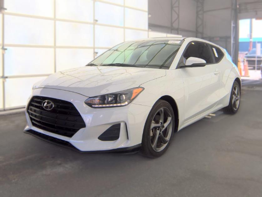Chalk White 2019 Hyundai Veloster Coupe Front-Wheel Drive 6-Speed Automatic