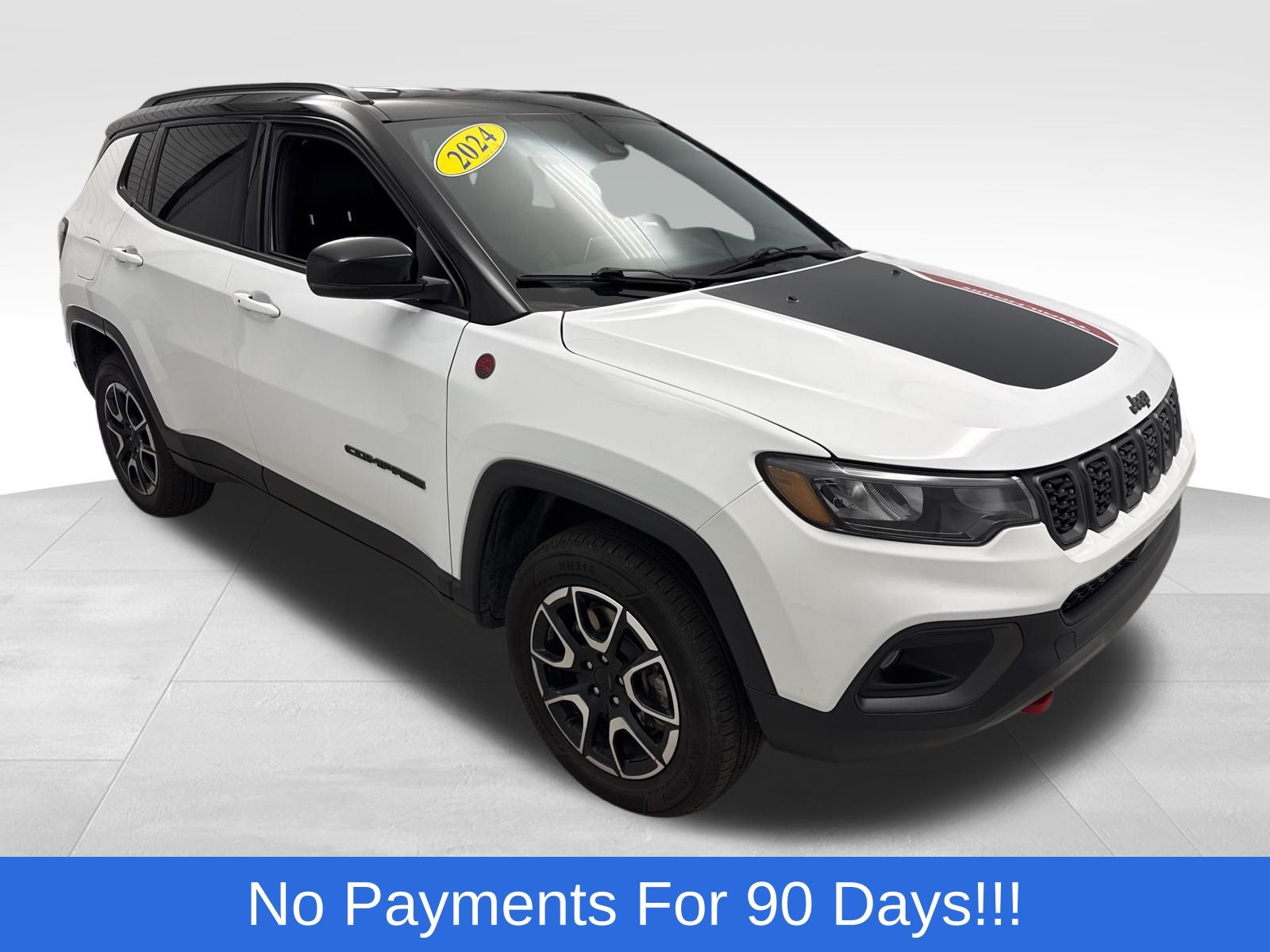 Bright White Clearcoat 2024 Jeep Compass Trailhawk 4WD SUV / Crossover Four-Wheel Drive 8-Speed Automatic