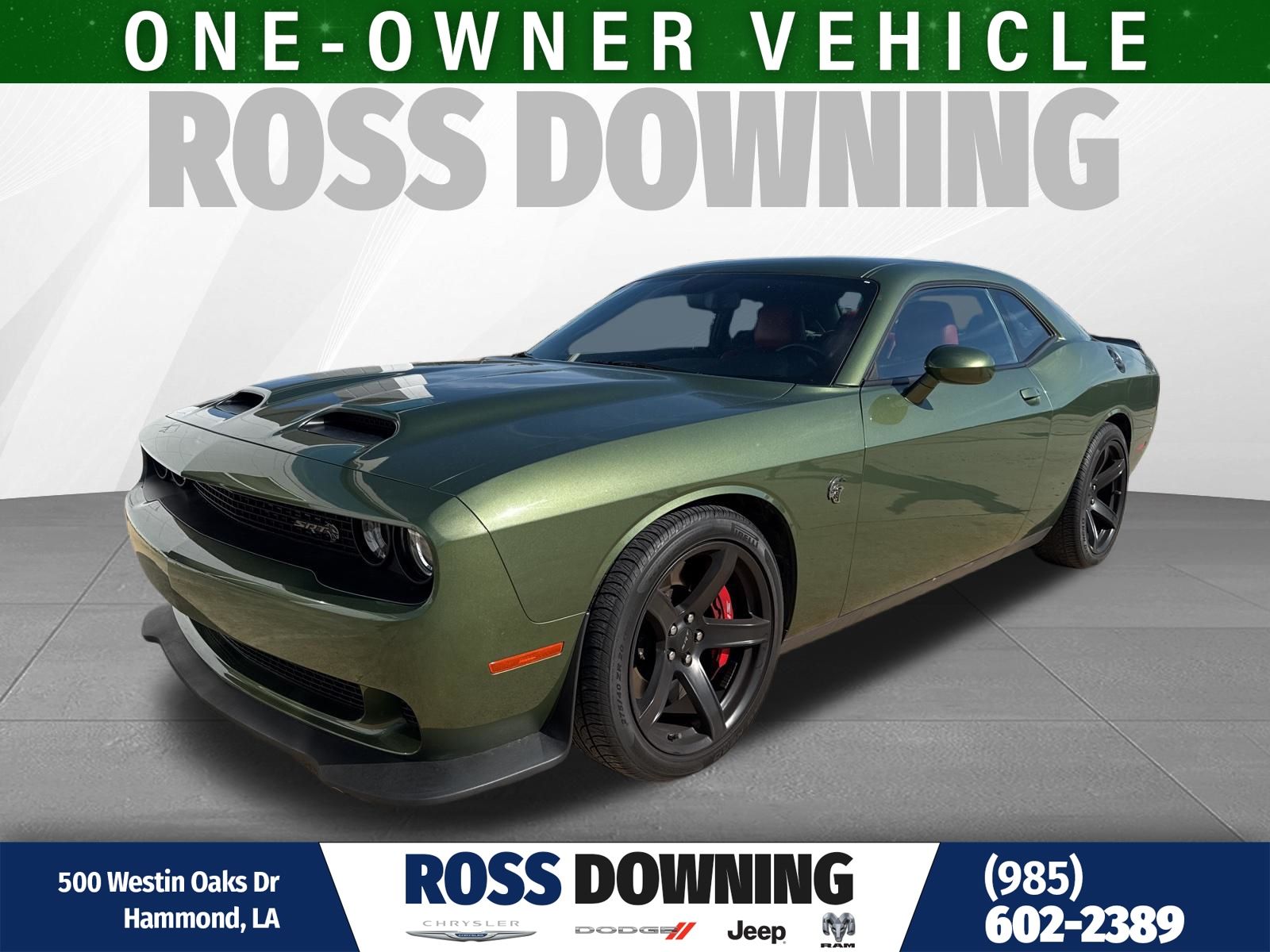 F8 Green 2022 Dodge Challenger SRT Hellcat Redeye RWD Coupe Rear-Wheel Drive 8-Speed Automatic