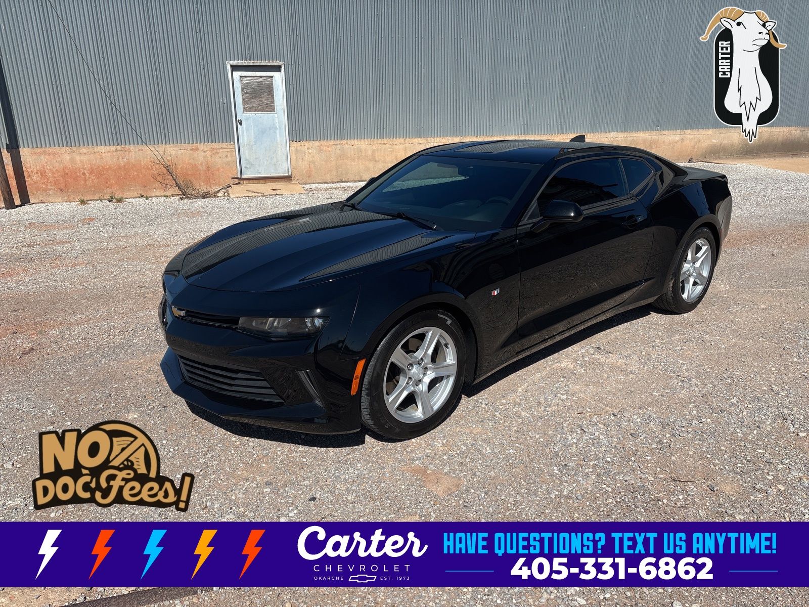 Mosaic Black Metallic 2018 Chevrolet Camaro 1LT Coupe RWD Coupe Rear-Wheel Drive 8-Speed Automatic
