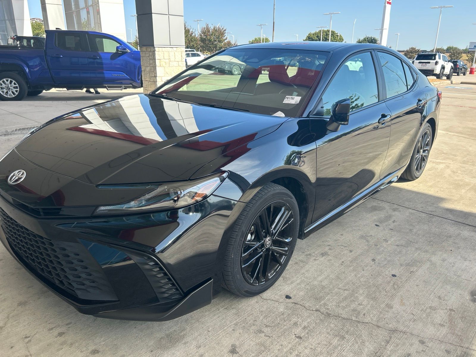 Midnight Black Metallic 2025 Toyota Camry Sedan All-Wheel Drive Continuously Variable Transmission