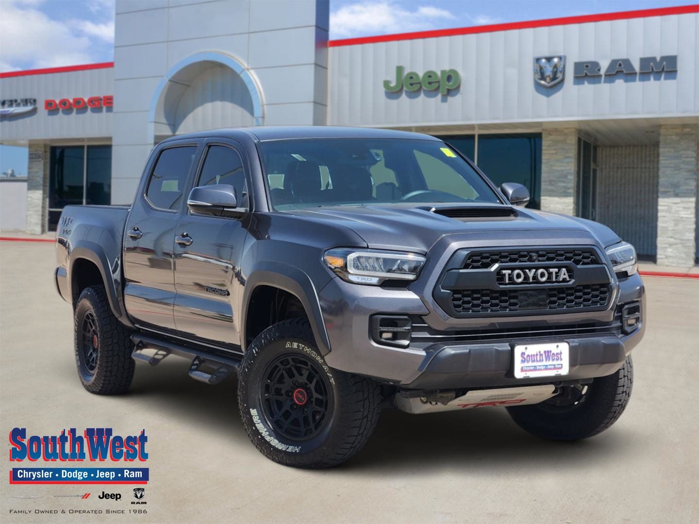 Magnetic Gray Metallic 2023 Toyota Tacoma Pickup Truck Four-Wheel Drive 6-Speed Automatic