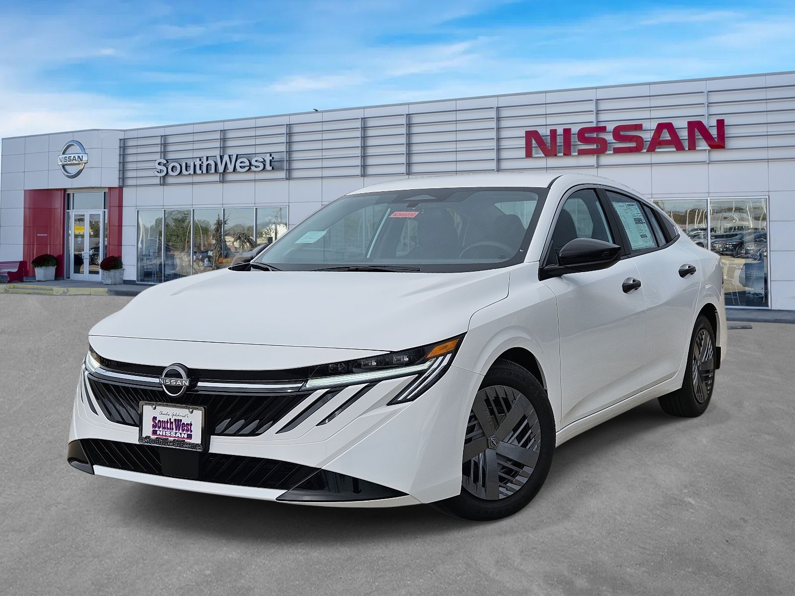 White (Fresh Powder) 2026 Nissan Sentra Sedan Front-Wheel Drive Continuously Variable Transmission