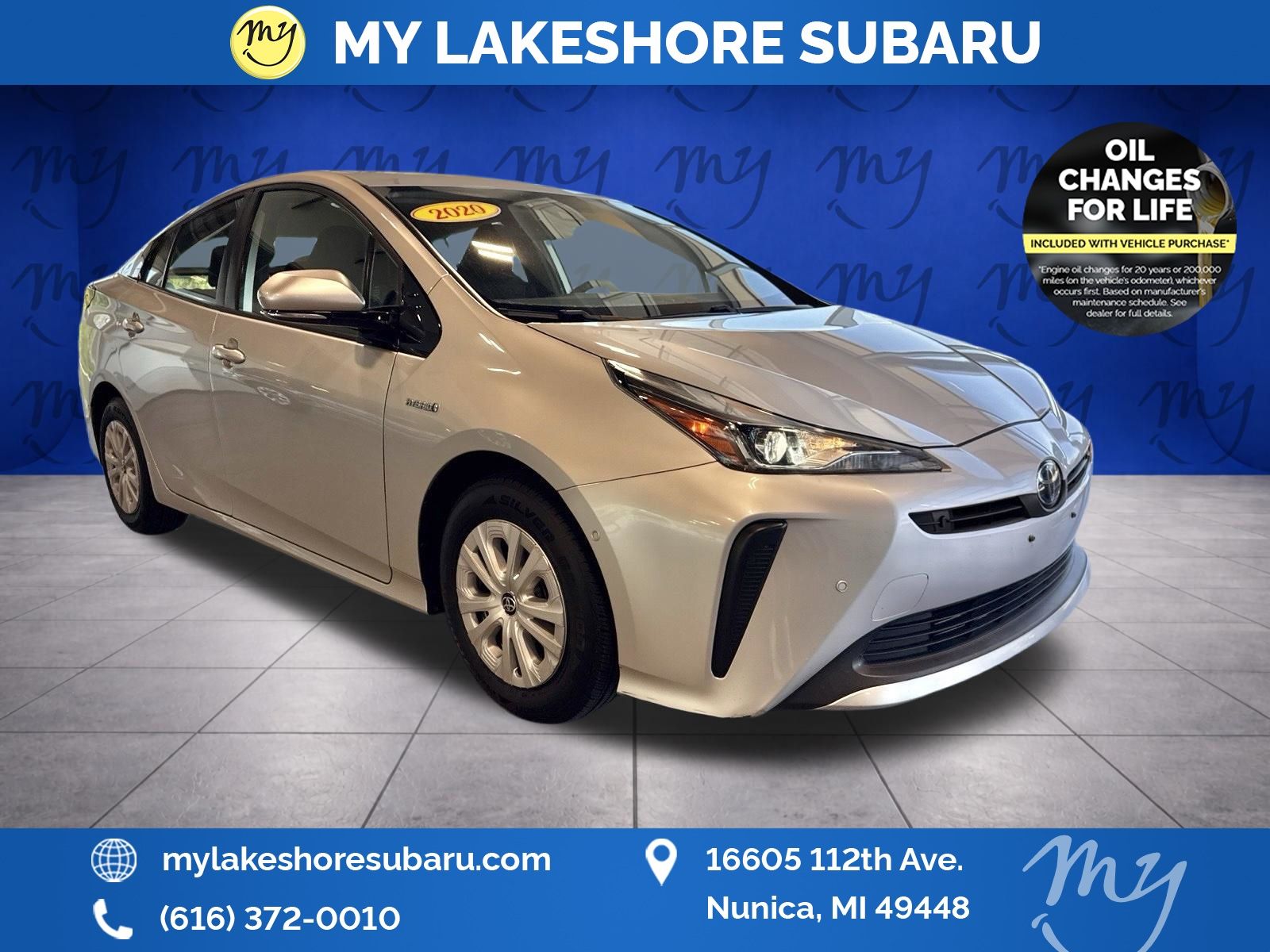 Classic Silver Metallic 2020 Toyota Prius Hatchback Front-Wheel Drive Continuously Variable Transmission