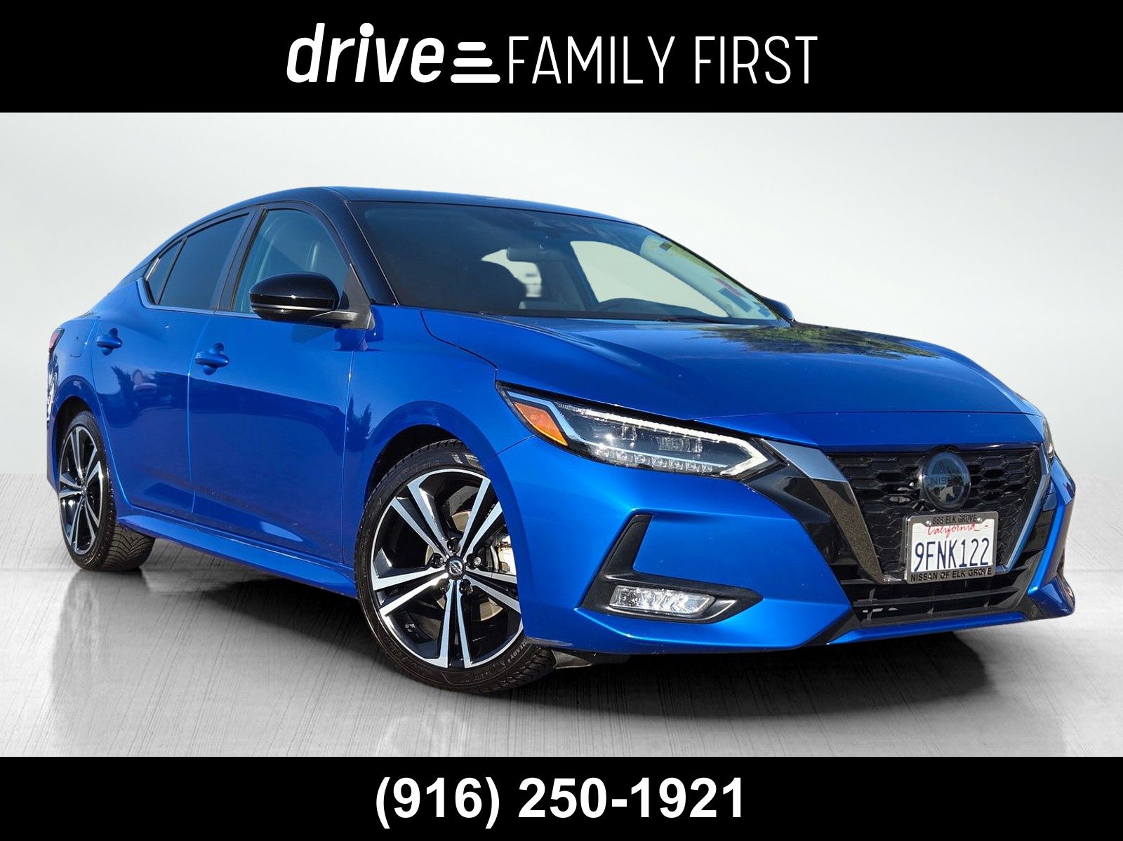 Electric Blue Metallic/Super Black 2023 Nissan Sentra Sedan Front-Wheel Drive Continuously Variable Transmission