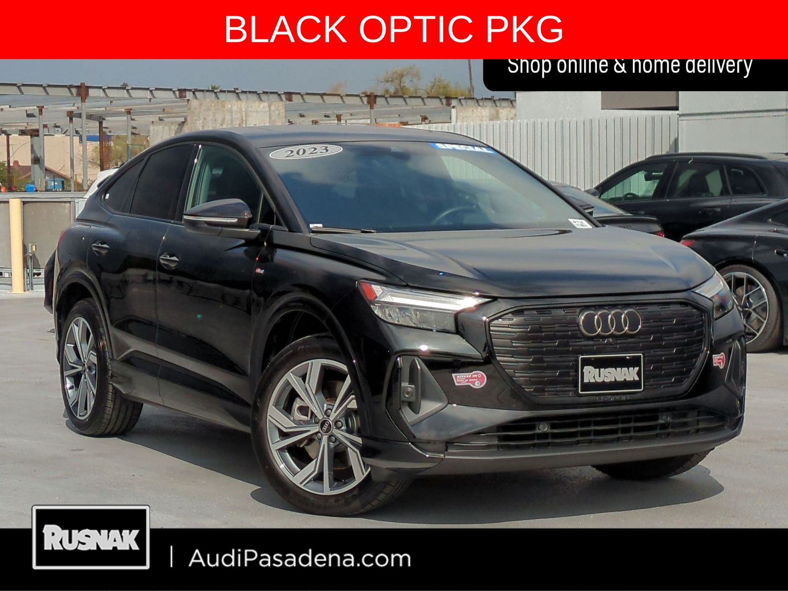 Mythos Black Metallic 2023 Audi Q4 e-tron Sportback Sedan All-Wheel Drive Automatic