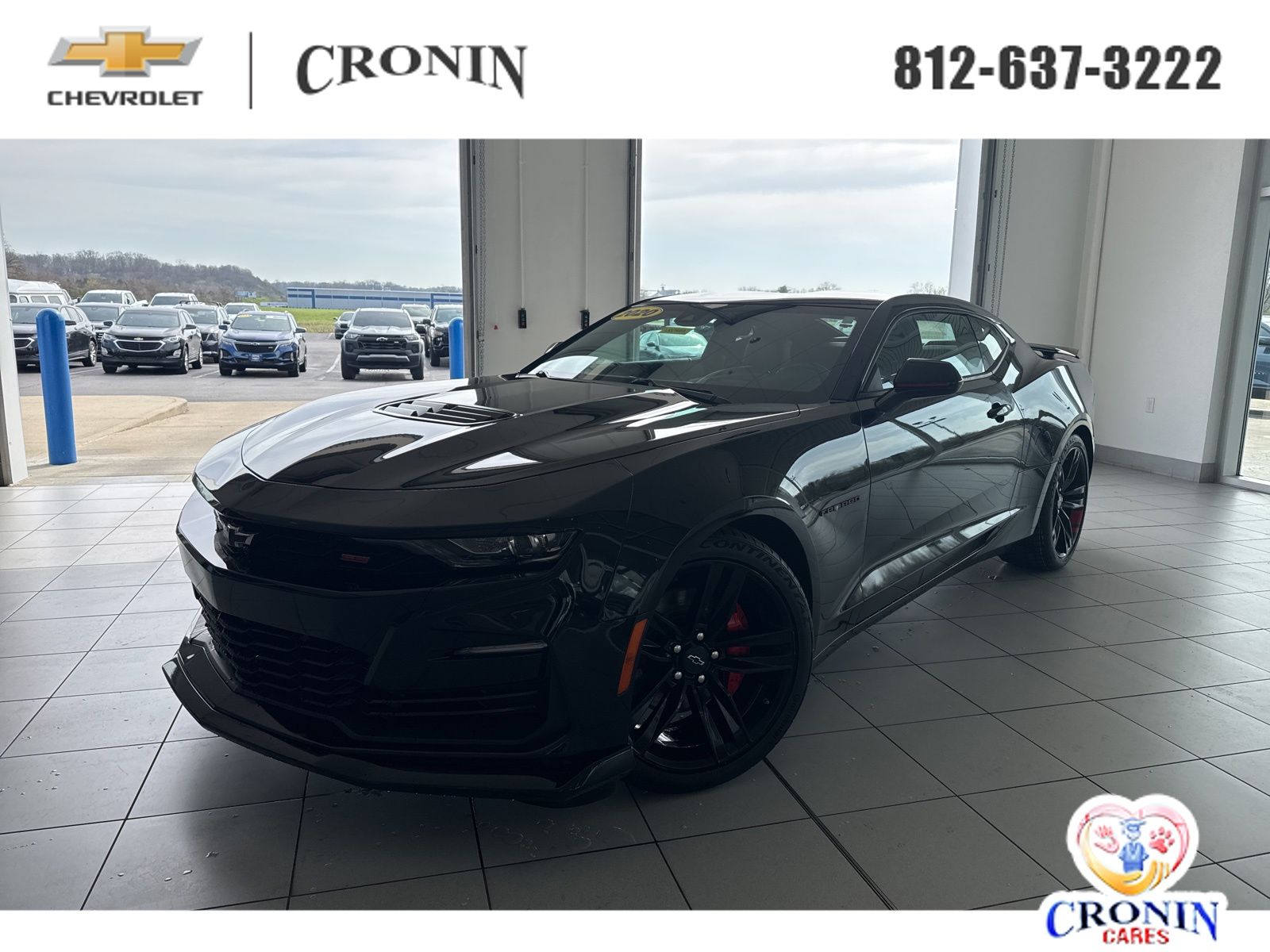 Black 2020 Chevrolet Camaro 2SS Coupe RWD Coupe Rear-Wheel Drive Automatic