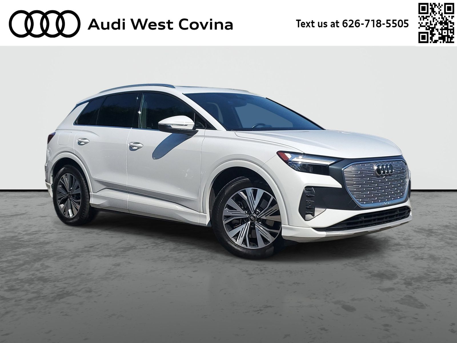 Glacier White Metallic 2023 Audi Q4 e-tron Premium 40 SUV / Crossover Rear-Wheel Drive Automatic