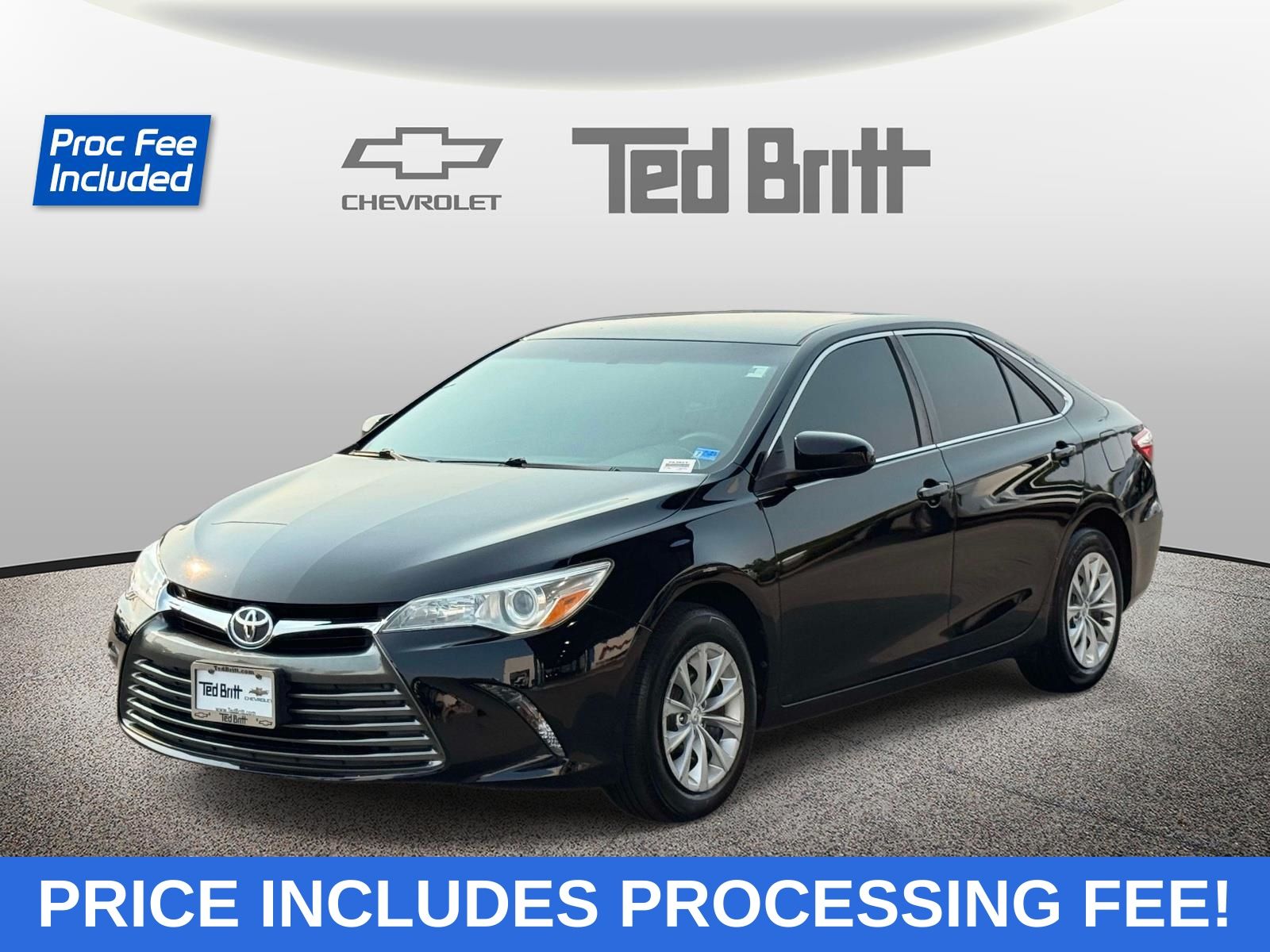 Midnight Black 2017 Toyota Camry Sedan Front-Wheel Drive 6-Speed Automatic