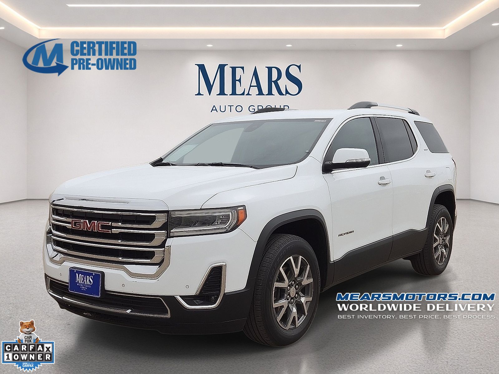 Summit White 2023 GMC Acadia SUV / Crossover Four-Wheel Drive 9-Speed Automatic