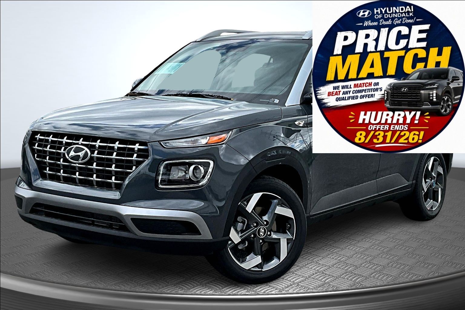 Ecotronic Gray 2026 Hyundai Venue SUV / Crossover Front-Wheel Drive Continuously Variable Transmission