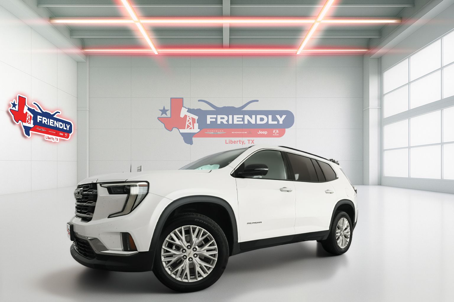 Summit White 2026 GMC Acadia SUV / Crossover Front-Wheel Drive 8-Speed Automatic