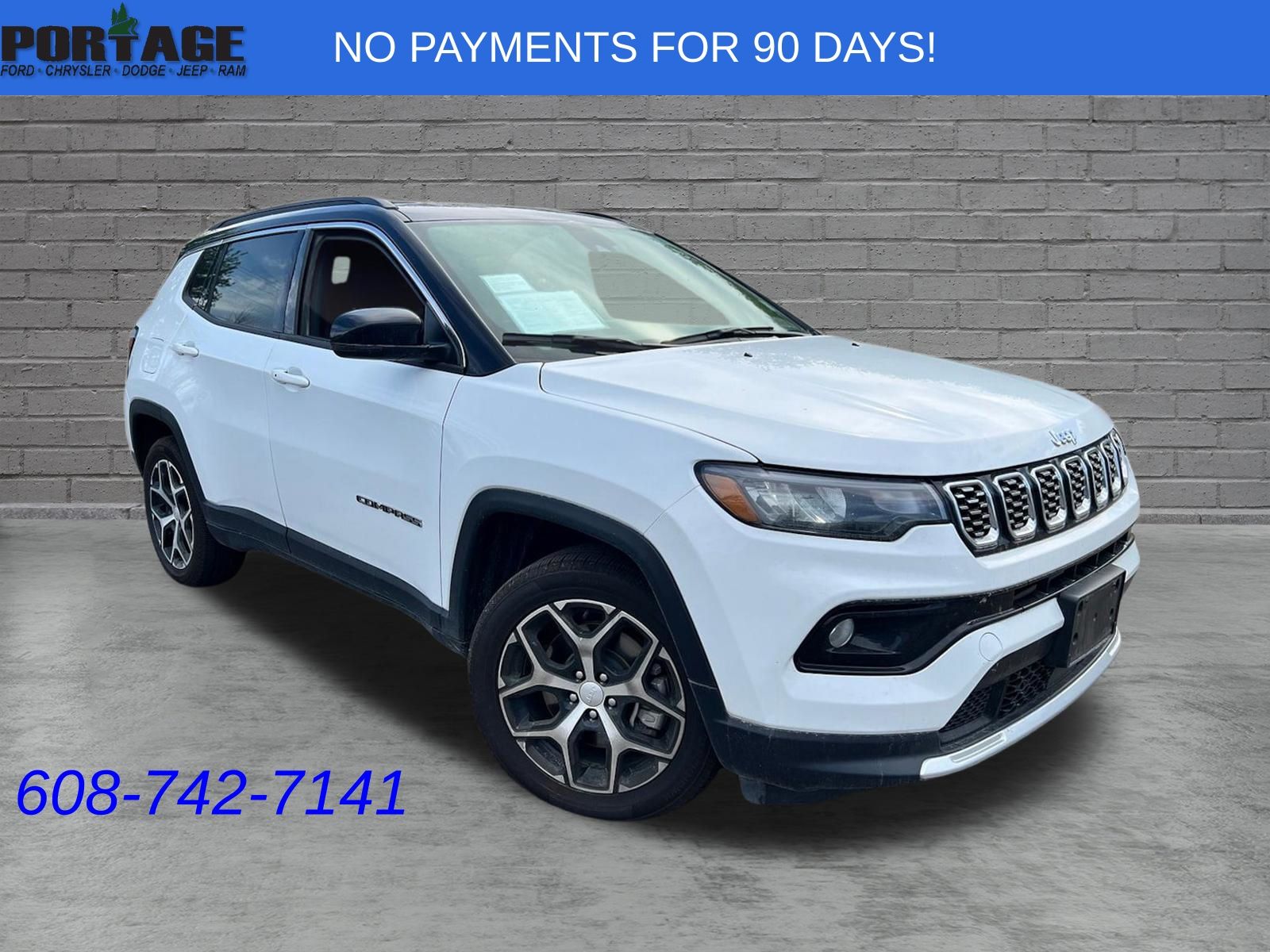 Bright White Clearcoat 2024 Jeep Compass SUV / Crossover Four-Wheel Drive 8-Speed Automatic