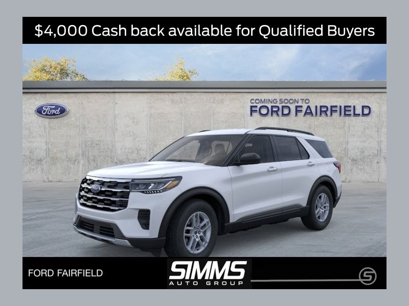 Space White Metallic 2026 Ford Explorer Active RWD SUV / Crossover Rear-Wheel Drive Automatic