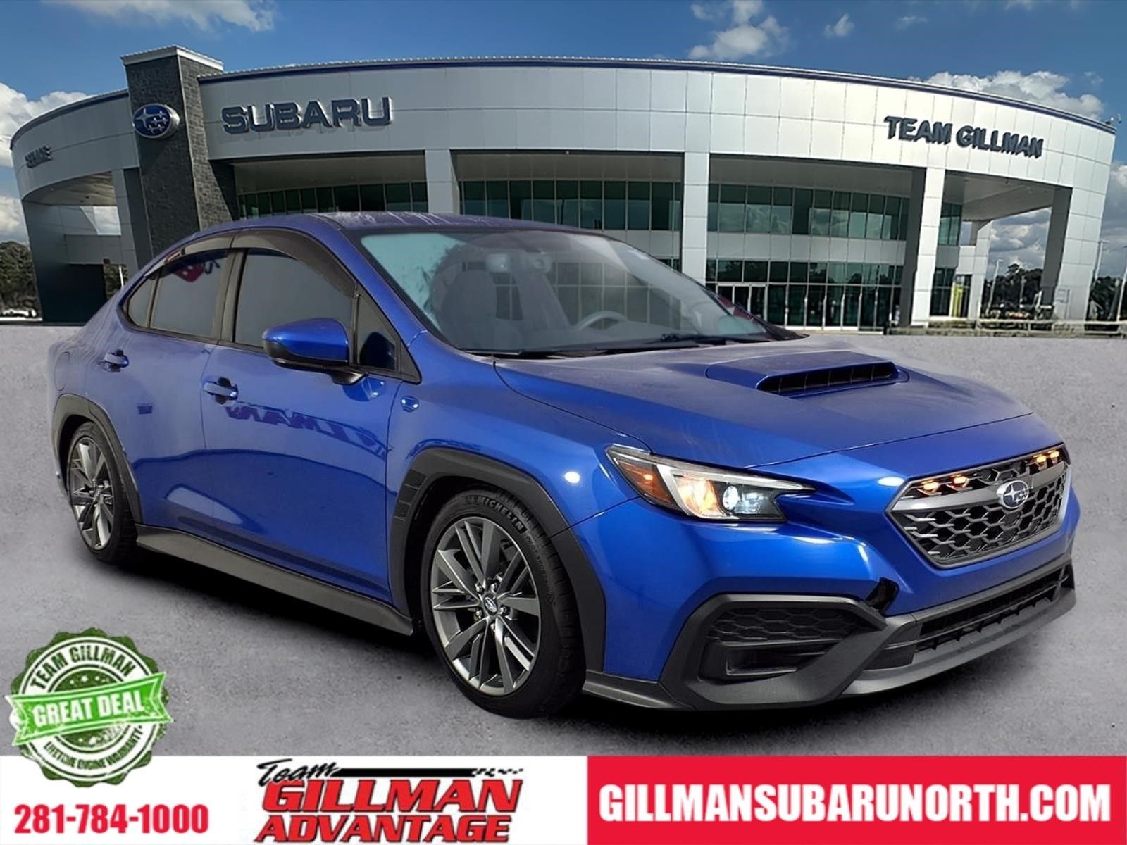 WR Blue Pearl 2022 Subaru WRX AWD Sedan All-Wheel Drive 6-Speed Manual