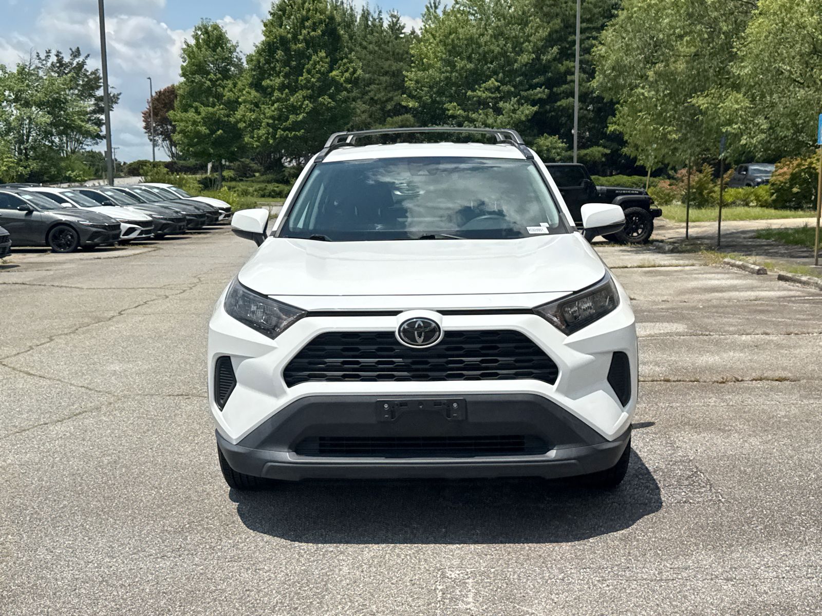 Used 2019 White Toyota LE image 2