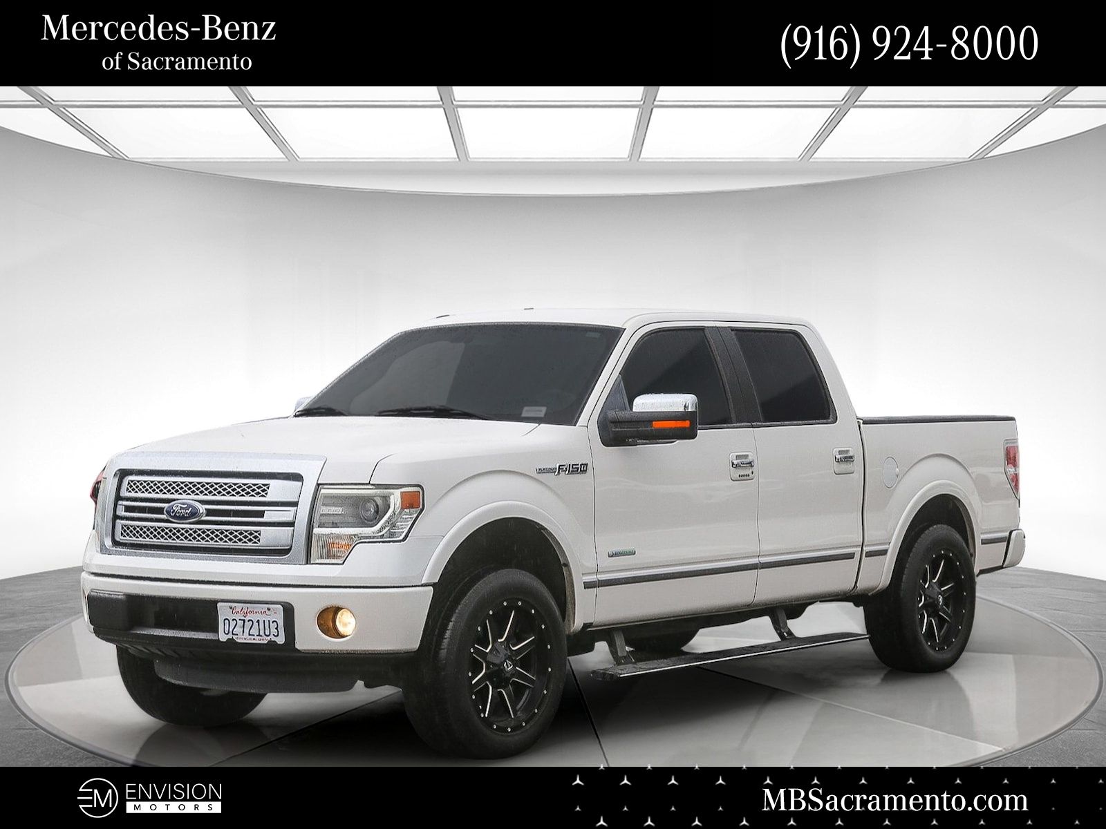 White Platinum Metallic Tri-Coat 2013 Ford F-150 Platinum SuperCrew Pickup Truck 4X2 6-Speed Automatic