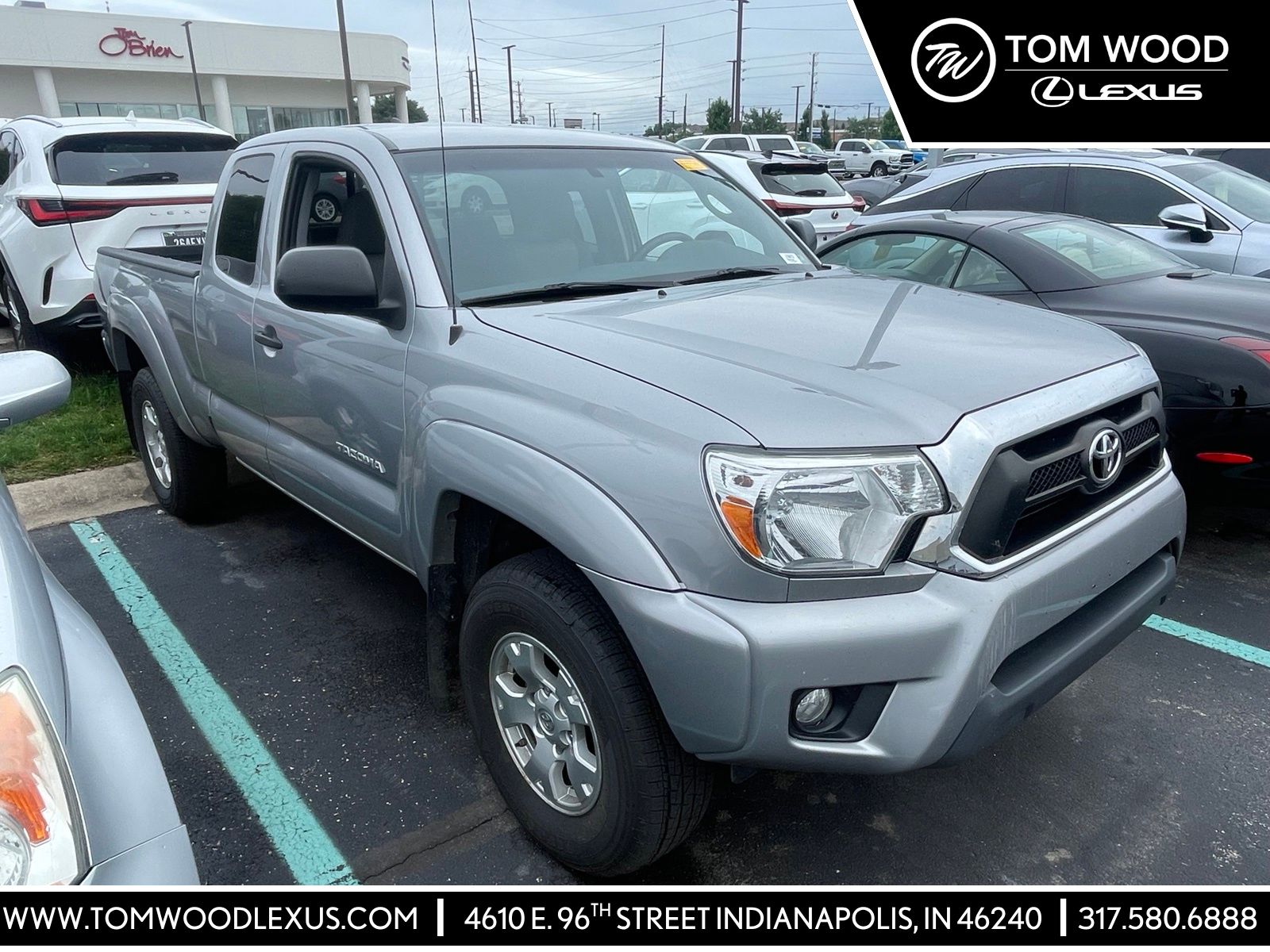 Silver Sky Metallic 2014 Toyota Tacoma Pickup Truck Four-Wheel Drive 6-Speed Manual