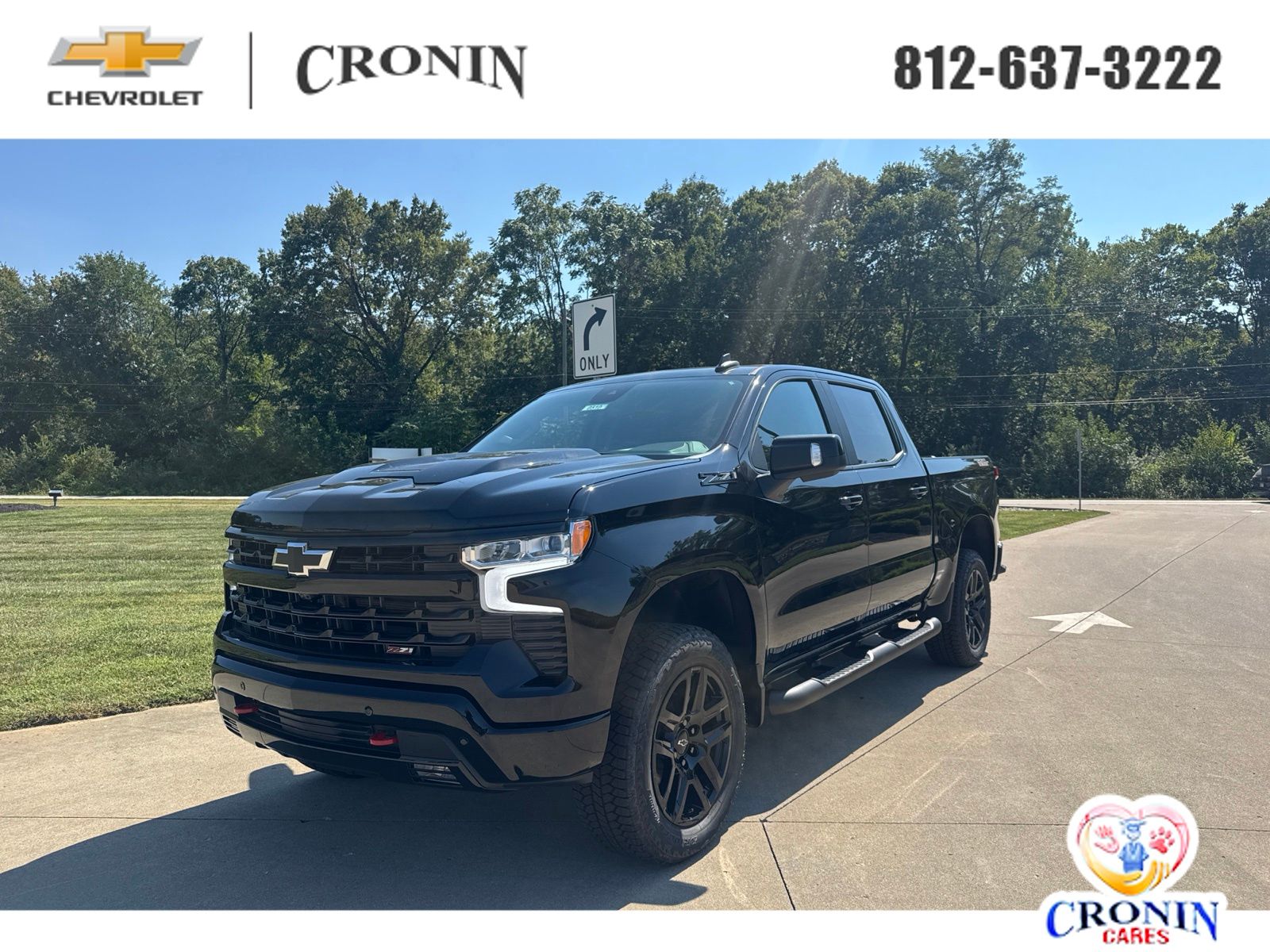 Black 2026 Chevrolet Silverado 1500 Pickup Truck Four-Wheel Drive Automatic