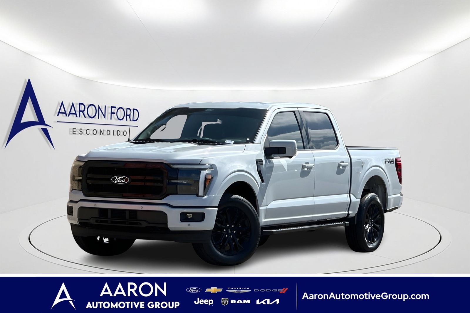 White Metallic 2025 Ford F-150 Pickup Truck Four-Wheel Drive Automatic