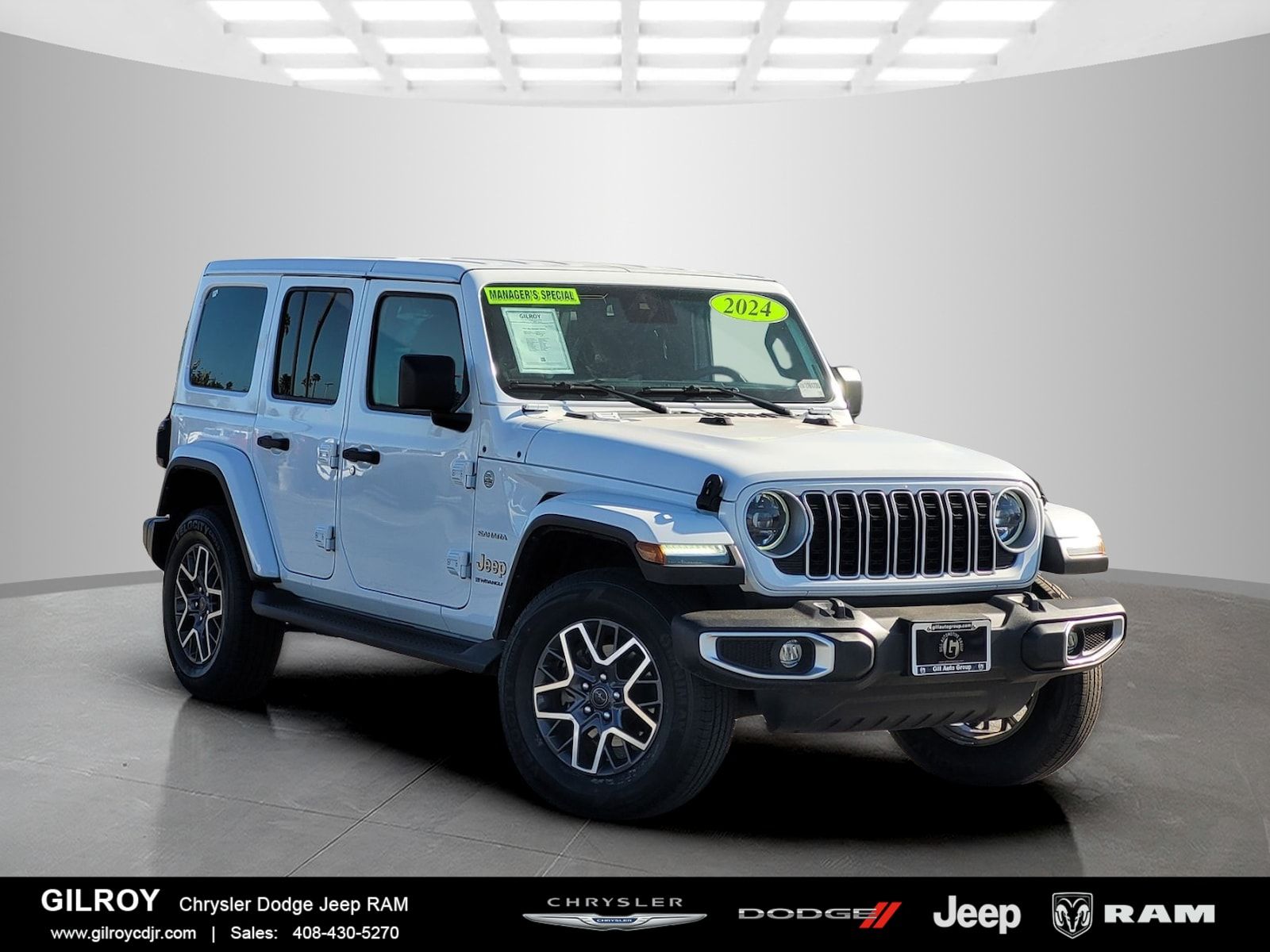 Bright White Clearcoat 2024 Jeep Wrangler SUV / Crossover Four-Wheel Drive 8-Speed Automatic