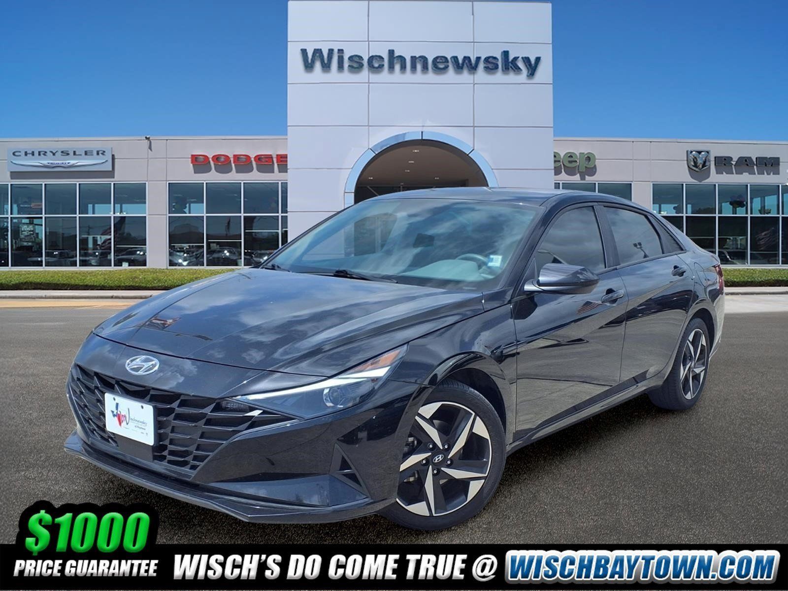 Phantom Black 2023 Hyundai Elantra Sedan Front-Wheel Drive Continuously Variable Transmission