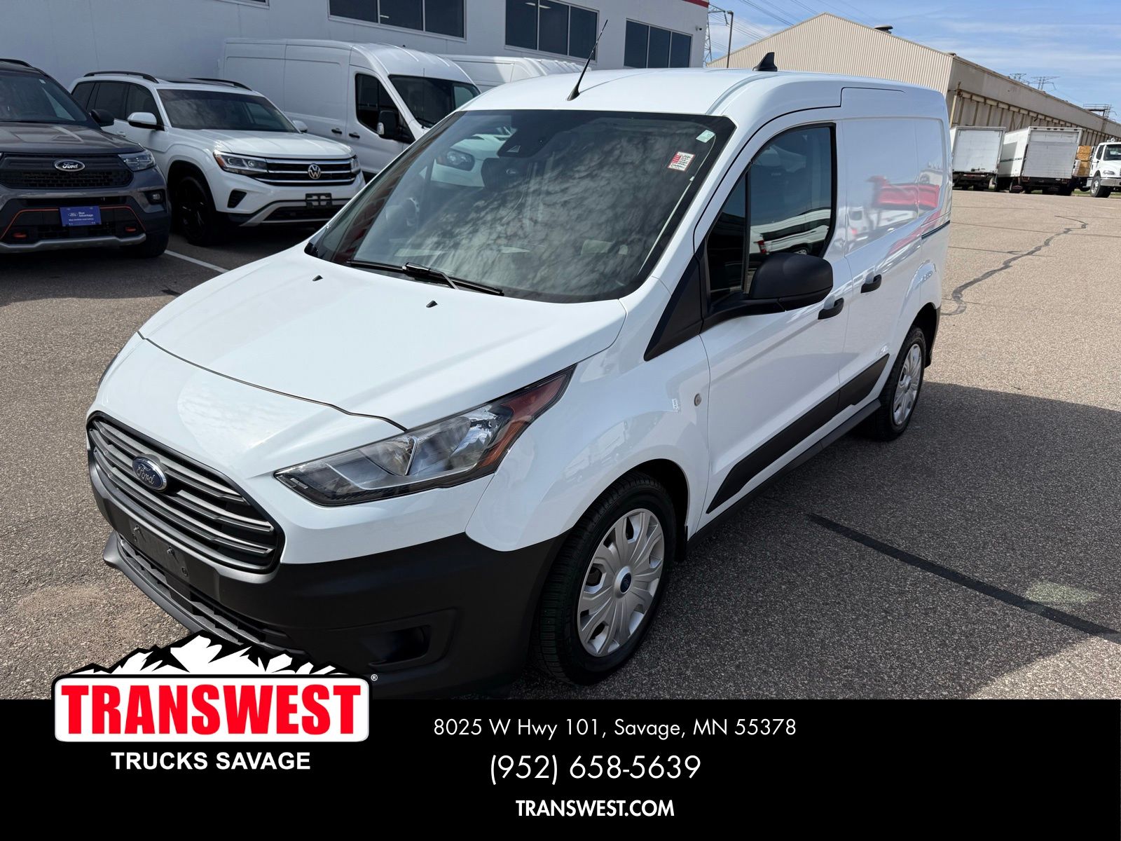 Frozen White 2023 Ford Transit Connect Van Front-Wheel Drive 8-Speed Automatic
