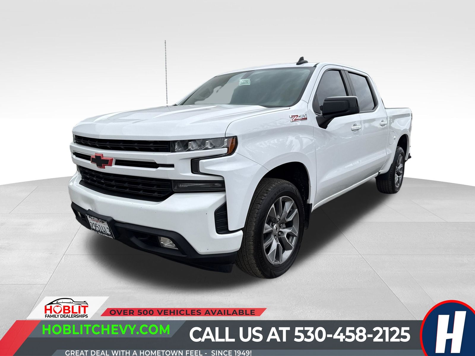 Summit White 2019 Chevrolet Silverado 1500 Pickup Truck Four-Wheel Drive 8-Speed Automatic