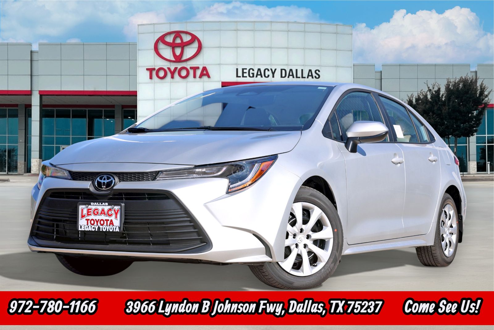Classic Silver Metallic 2026 Toyota Corolla Sedan Front-Wheel Drive Continuously Variable Transmission