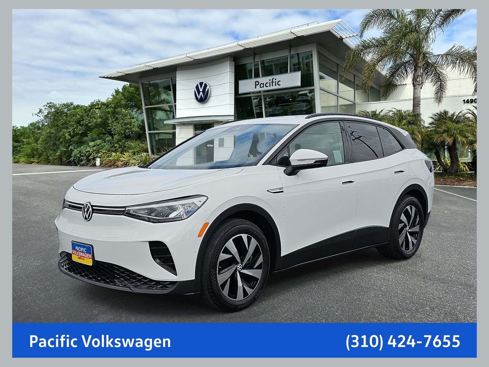 Pure White 2023 Volkswagen ID.4 SUV / Crossover Rear-Wheel Drive Automatic