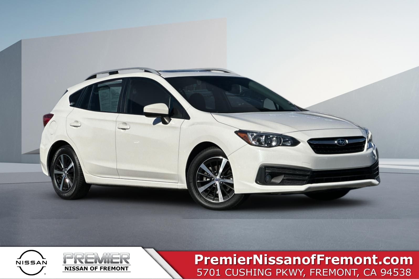 Crystal White Pearl 2022 Subaru Impreza Wagon All-Wheel Drive Continuously Variable Transmission