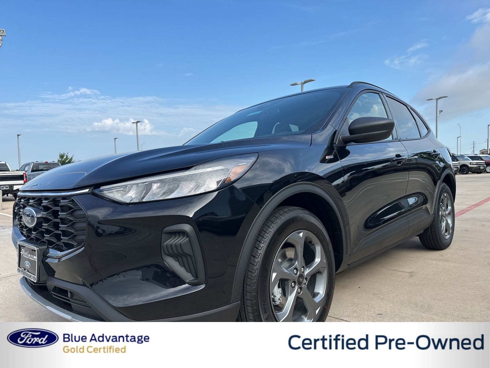 Agate Black Metallic 2025 Ford Escape Hybrid ST-Line FWD SUV / Crossover Front-Wheel Drive Continuously Variable Transmission