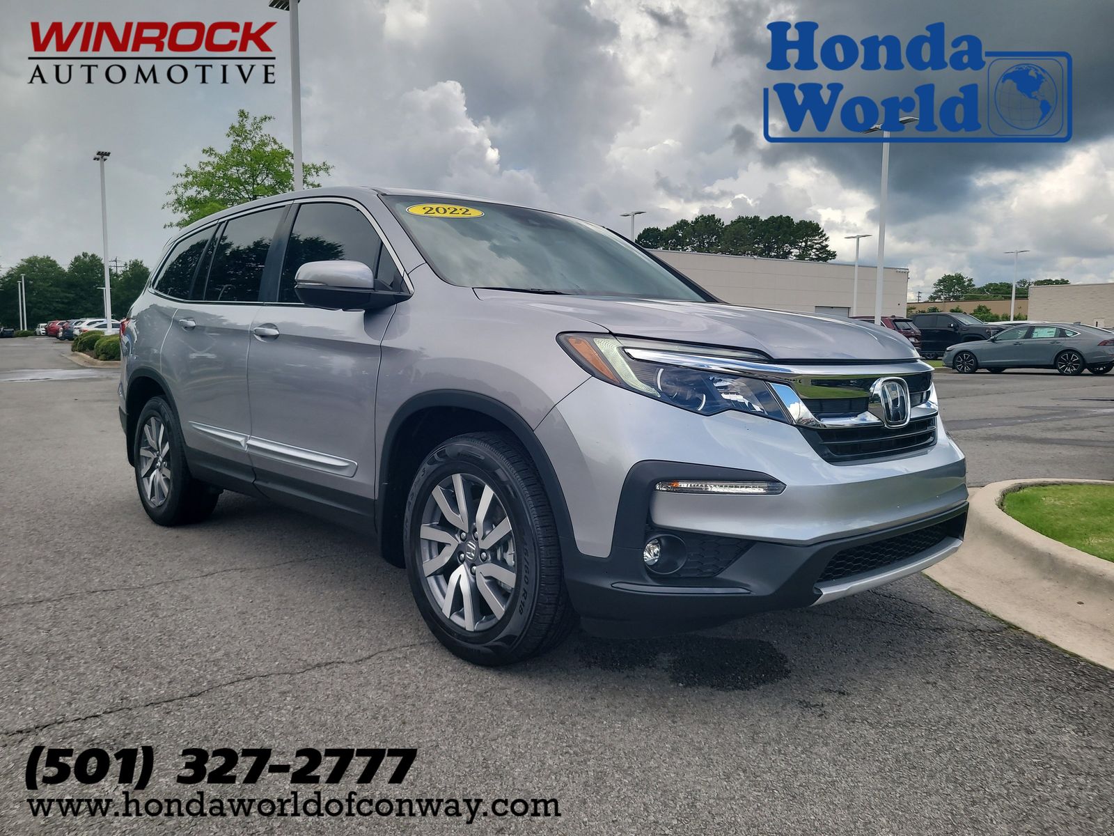 Lunar Silver Metallic 2022 Honda Pilot EX-L FWD SUV / Crossover Front-Wheel Drive 9-Speed Automatic