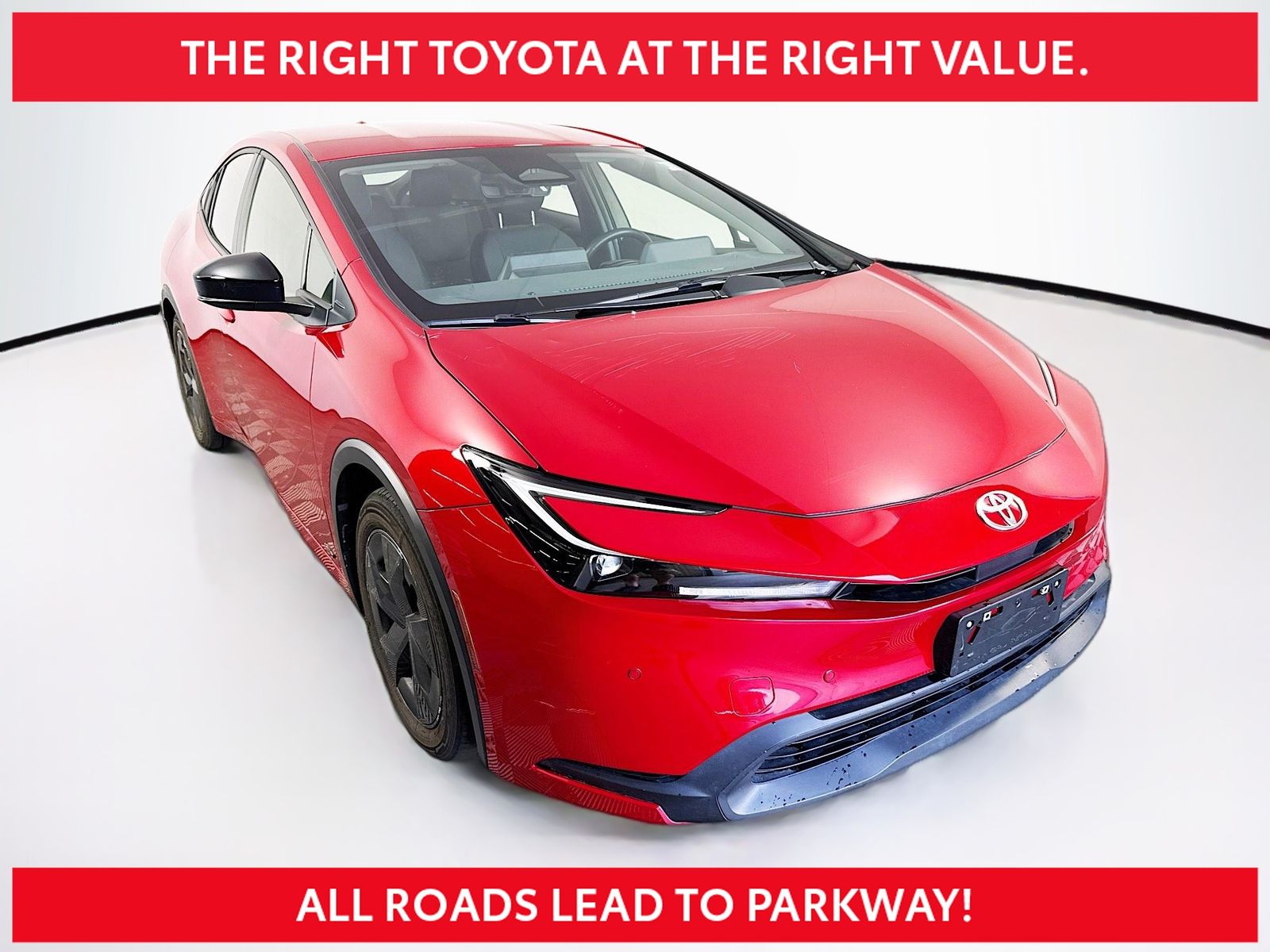 Red 2023 Toyota Prius LE AWD Hatchback All-Wheel Drive Continuously Variable Transmission
