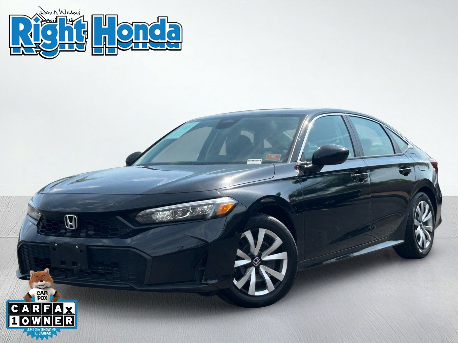 Crystal Black Pearl 2025 Honda Civic Sedan Front-Wheel Drive Continuously Variable Transmission