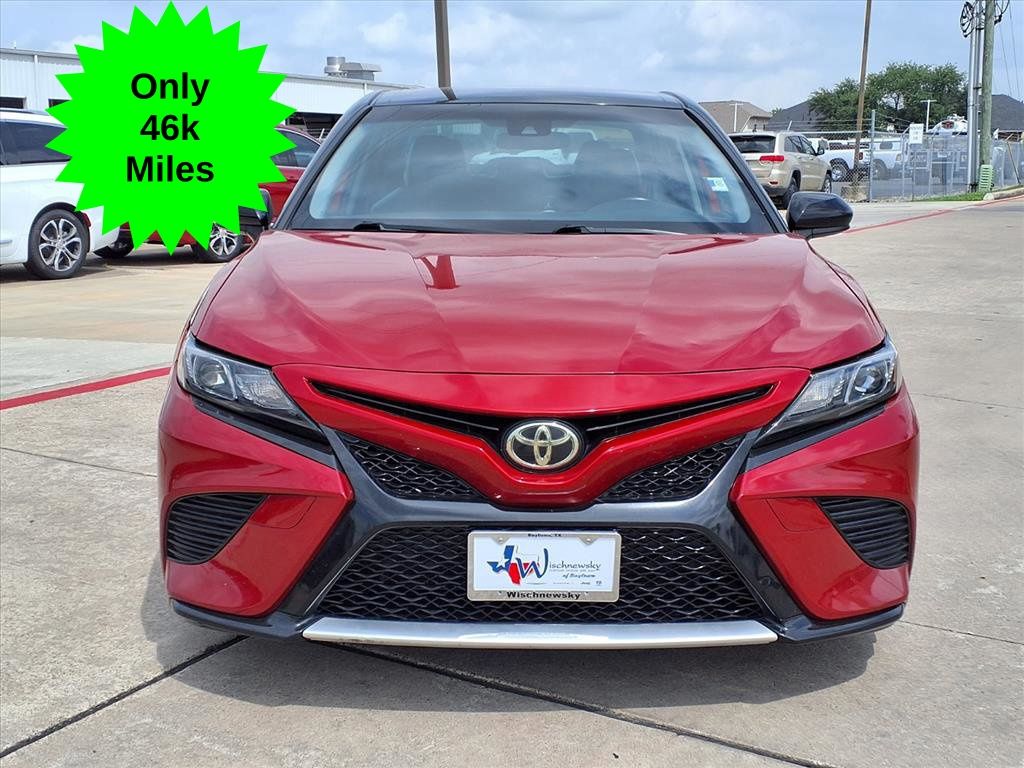 2020 Toyota Camry TRD V6 Red at Joe Myers Mazda Kia