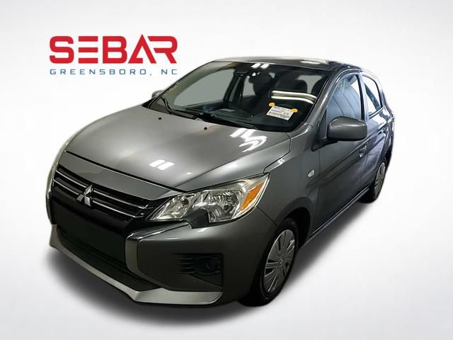 Gray 2021 Mitsubishi Mirage Hatchback Front-Wheel Drive Continuously Variable Transmission