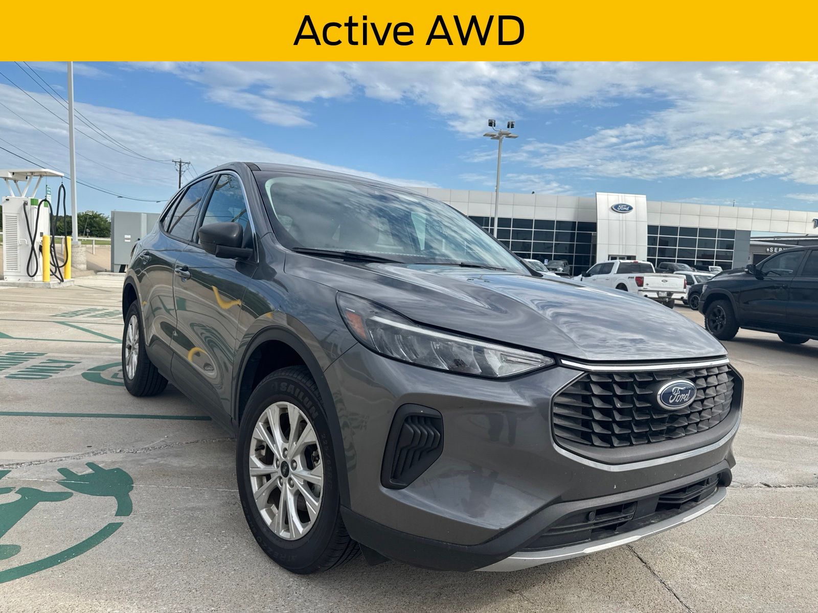 Gray Metallic 2024 Ford Escape SUV / Crossover All-Wheel Drive 8-Speed Automatic