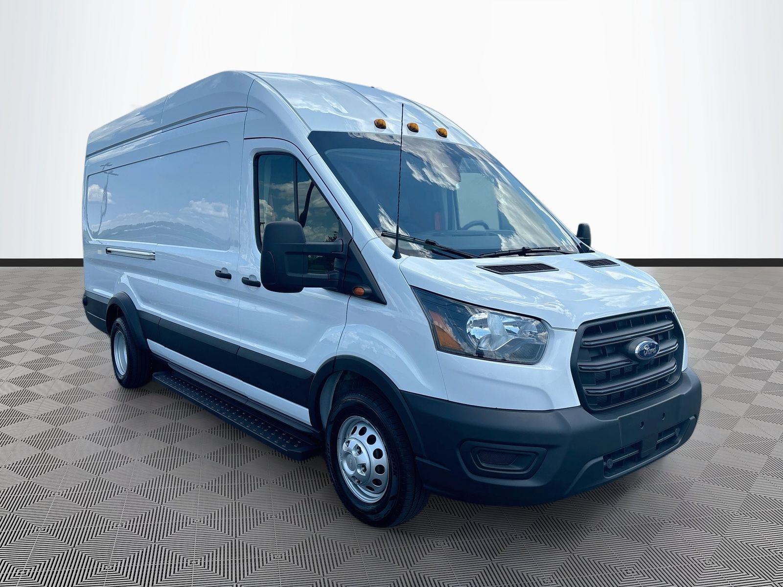 Oxford White 2020 Ford Transit Cargo Van Rear-Wheel Drive