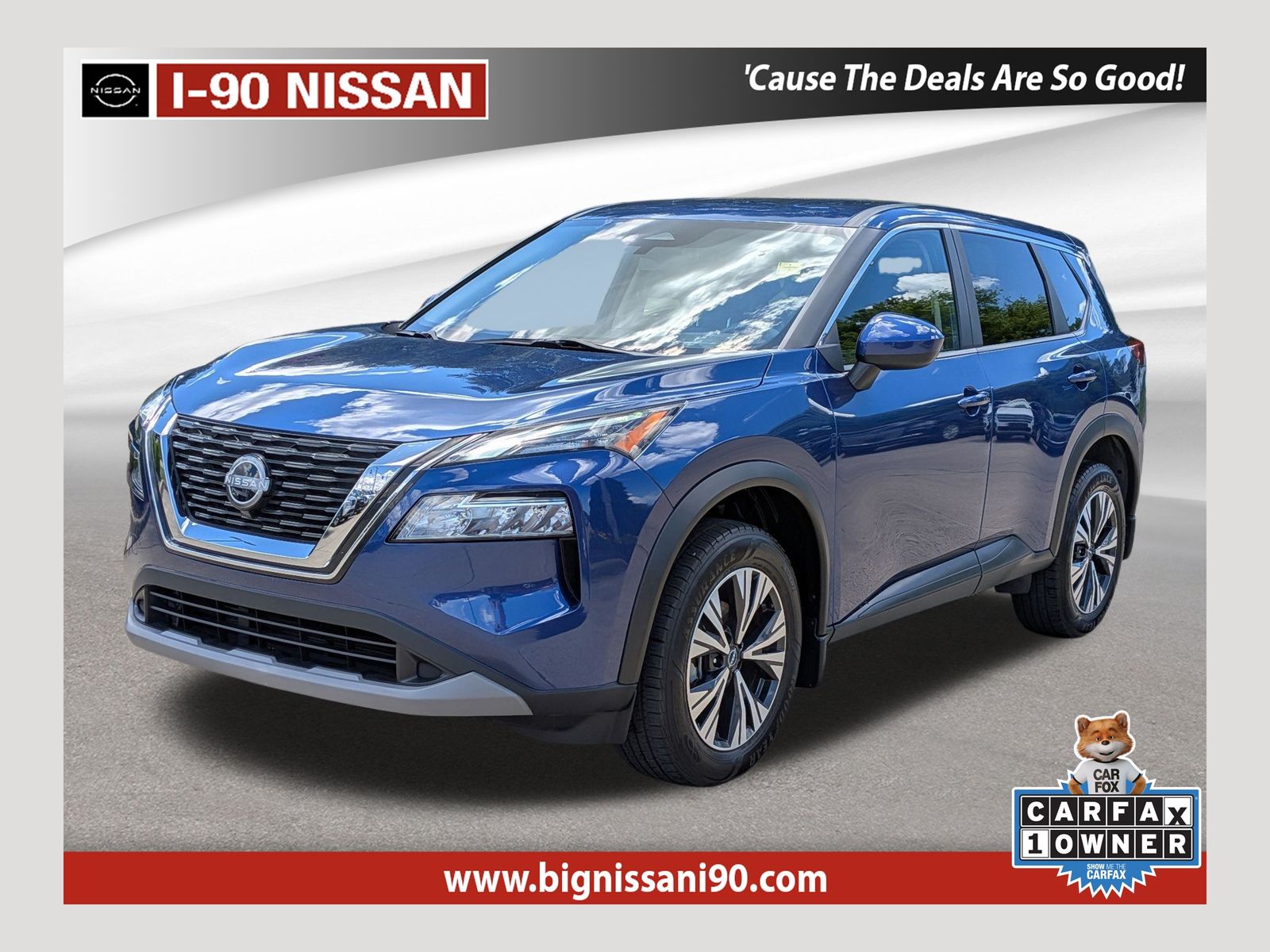 Caspian Blue Metallic 2023 Nissan Rogue SUV / Crossover All-Wheel Drive Continuously Variable Transmission