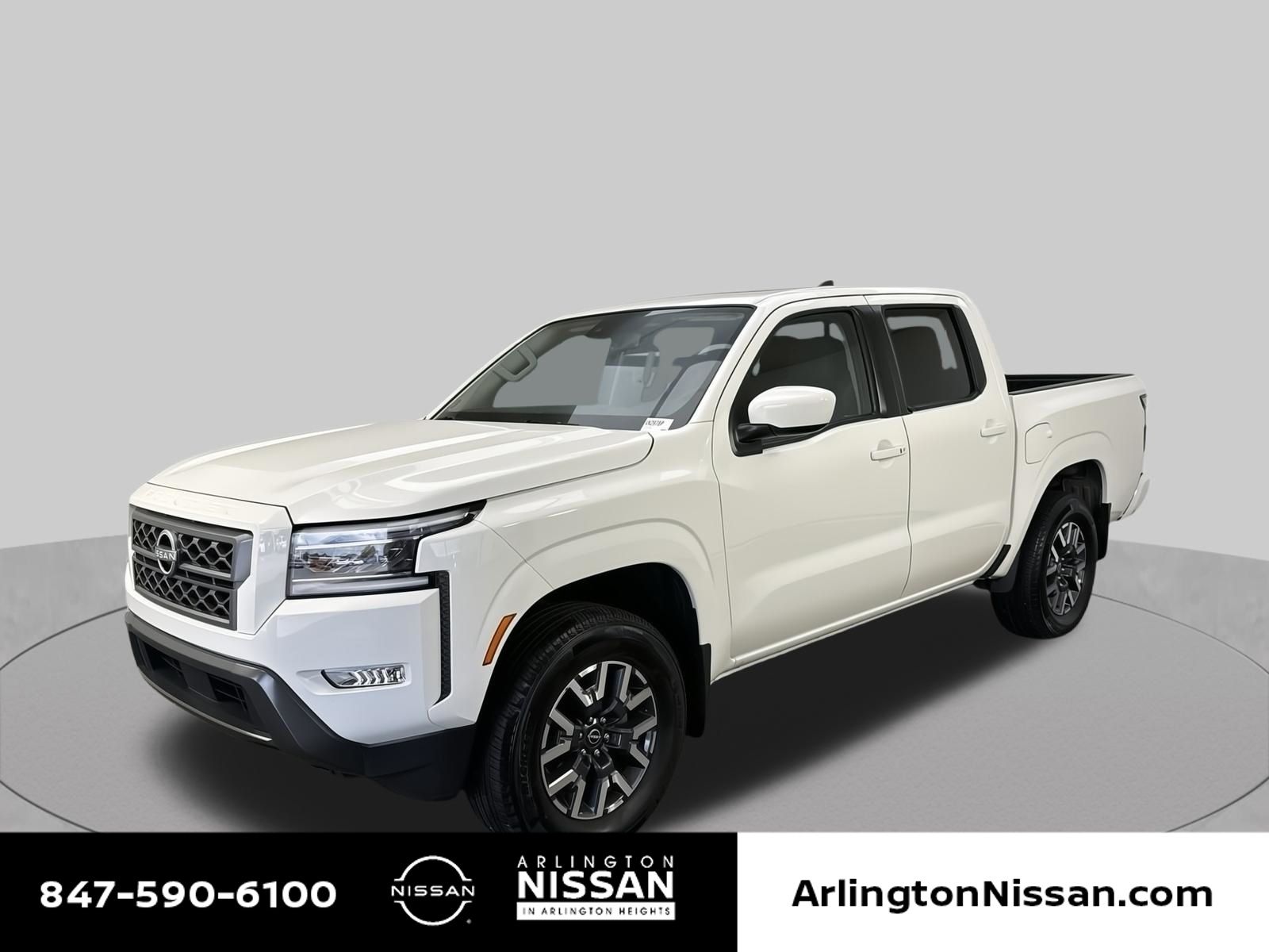 Glacier White 2024 Nissan Frontier Pickup Truck Four-Wheel Drive 9-Speed Automatic Overdrive