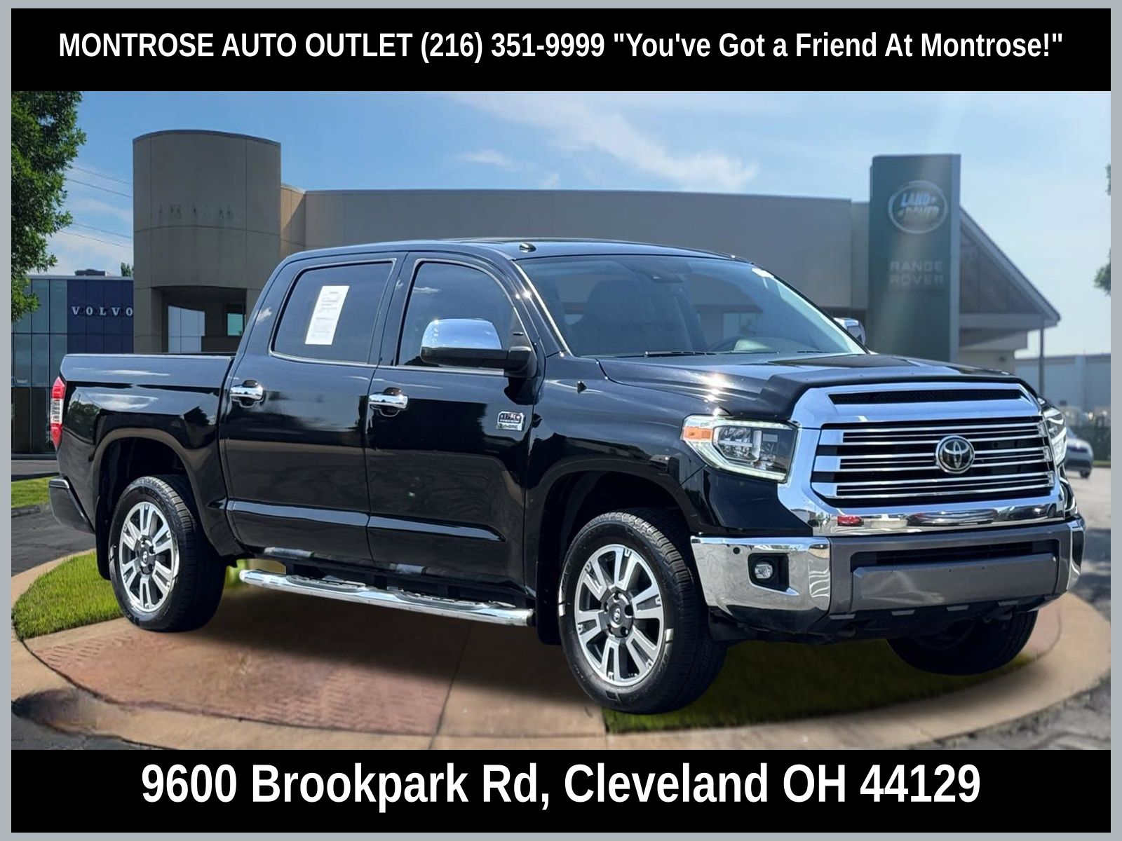 Midnight Black 2018 Toyota Tundra Pickup Truck Four-Wheel Drive 6-Speed Automatic Overdrive