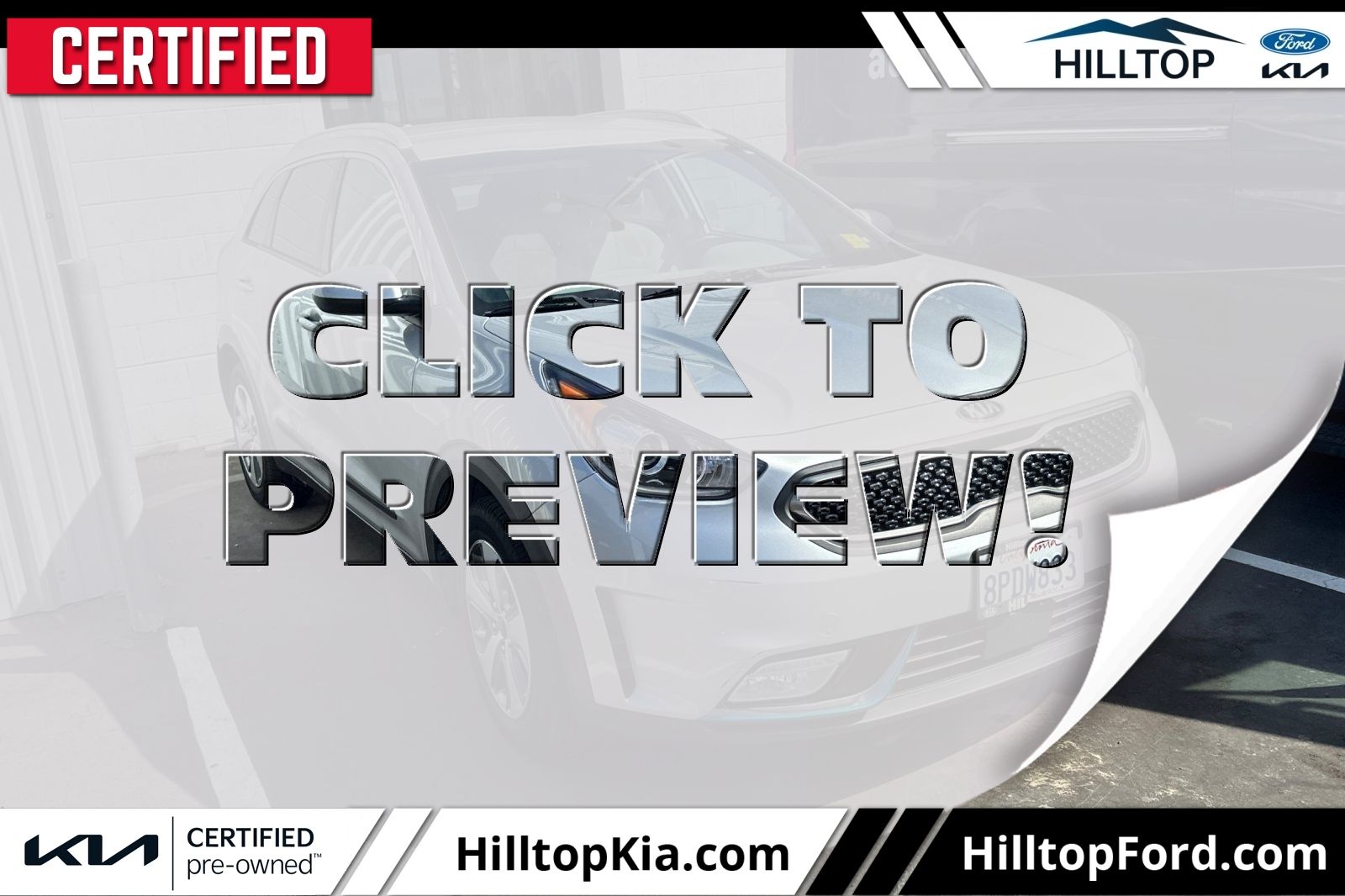  2019 Kia Niro Hybrid Plug-In LX FWD   