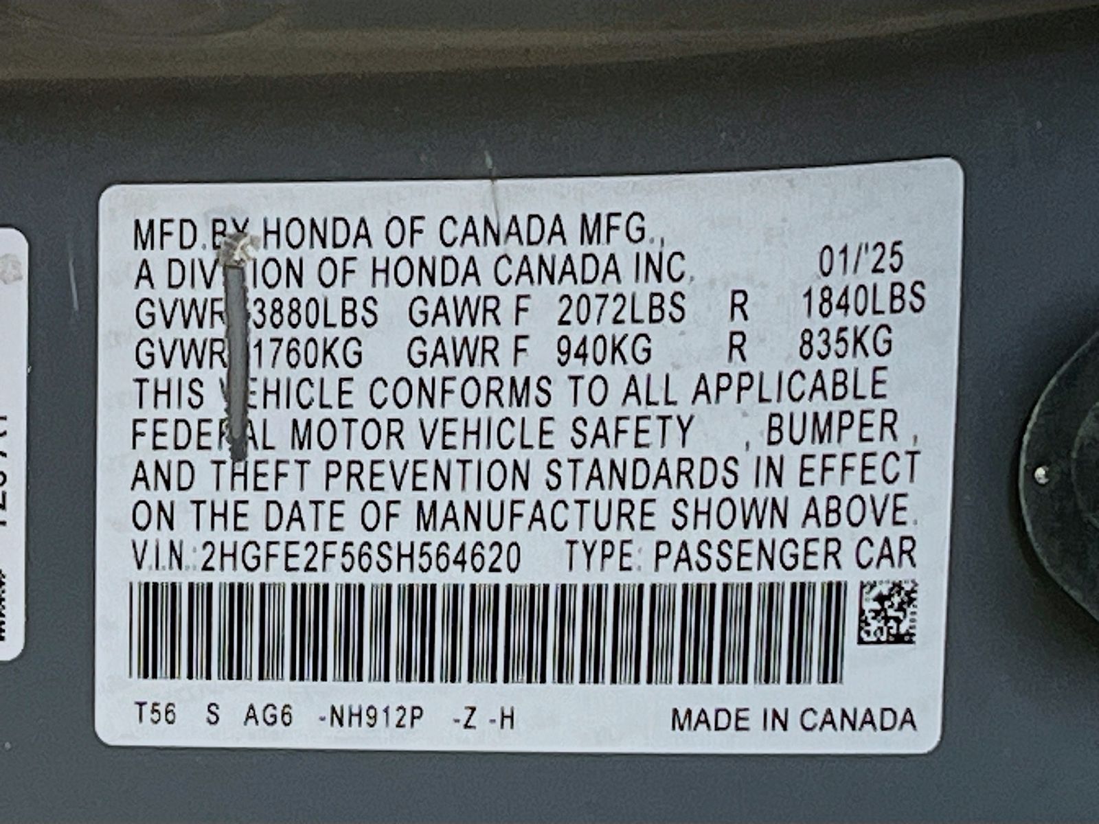 Used 2025 Gray Honda Sport image 29