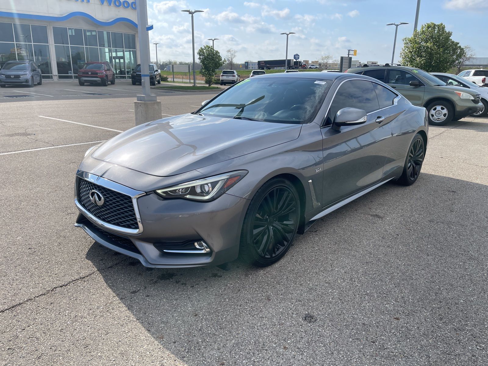 Gray (Graphite Shadow) 2017 INFINITI Q60 3.0t Premium Coupe AWD Coupe All-Wheel Drive 7-Speed Automatic
