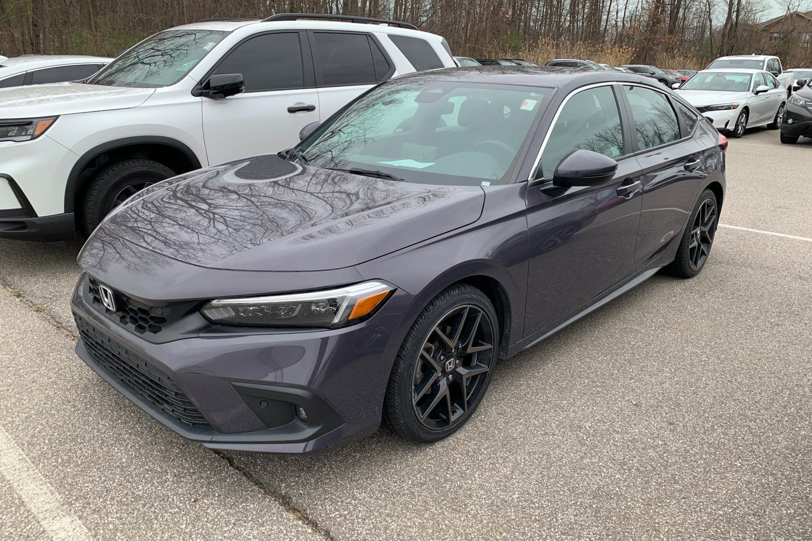 Smokey Mauve Pearl 2022 Honda Civic Hatchback Sport Touring FWD Hatchback Front-Wheel Drive Continuously Variable Transmission
