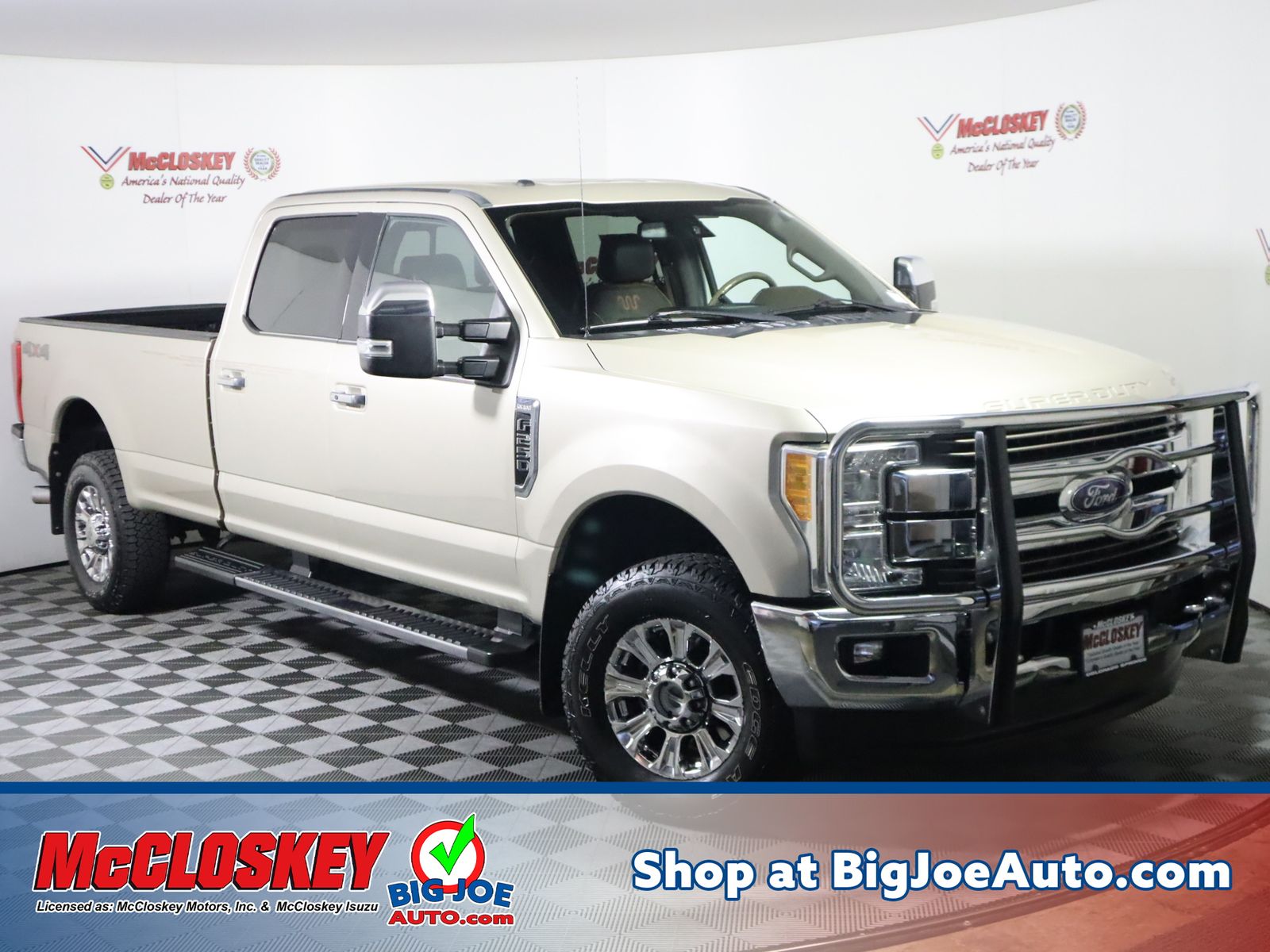 White Gold Metallic 2017 Ford F-250 Super Duty Pickup Truck Four-Wheel Drive 6-Speed Automatic